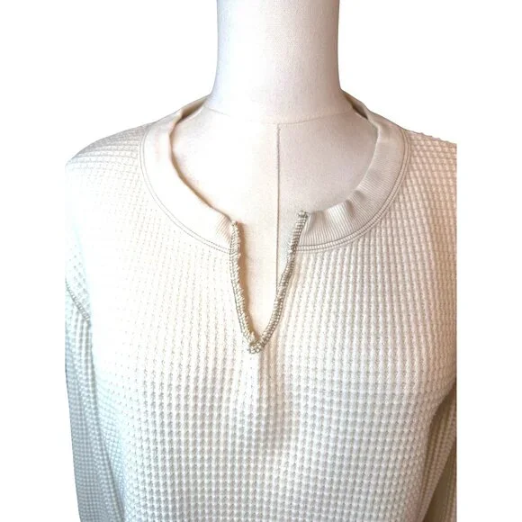 2/$30 Madewell Small Womens Waffle Knit Pullover Sweater - Picture 6 of 15